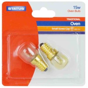 STATUS 15W 300 DEGREE OVEN LAMP PK2