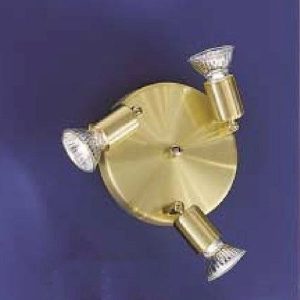 EGLO BRUSHED/BRASS GU10 3LT R/D SPOT