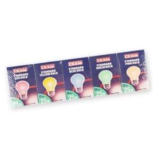 LYVIA 25W ES GLS ASSORTED COLS (PK10)