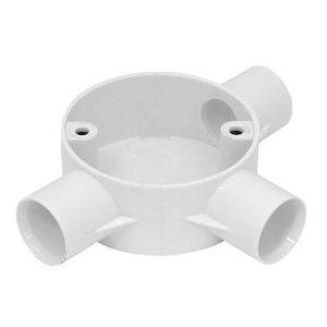 20MM 3WAY TEE BOX WHITE