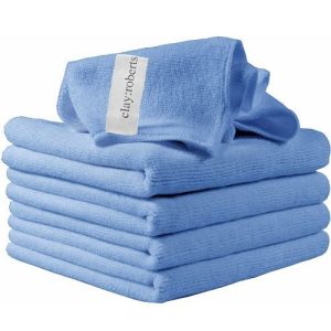 HQ MICROFIBRE CLOTHS PK5 40X30CM BLUE
