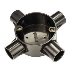 20MM 4WAY INTERSECTION BOX BLACK