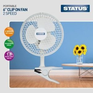 STATUS 6" 2-SPEED CLIP ON FAN