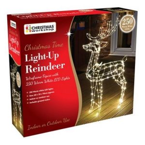250 LED LIGHT UP REINDEER - 115CM