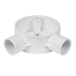 20MM 2WAY ANGLE BOX WHITE