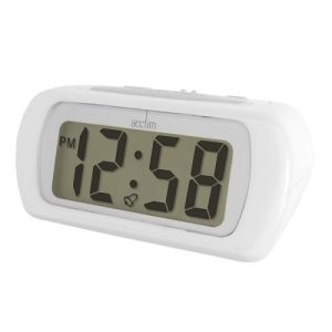 ACCTIM AURIC WHITE ALARM CLOCK