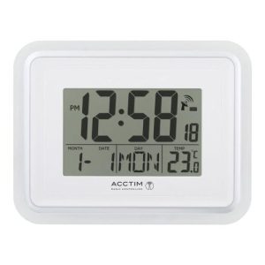 ACCTIM DELTA SILVER RC DIGITAL WALL CLOCK
