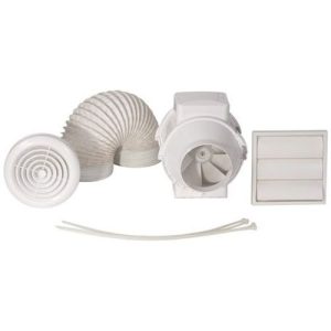 AIRFLOW 100MM 2-SPEED (WITH TIMER) AVENTA FAN KIT (40/52 L/SEC-145/187M3H)