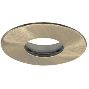 ALL LED ICAN75 - ANTIQUE BRASS ULTRA SLIM TWIST & LOCK FIXED BEZEL, IP65