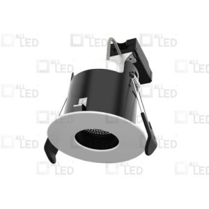 ALL LED ICAN75 PLATINUM ANTI-GLARE GU10 FIRERATED DOWNLIGHT, 75MM CUTOUT, PUSH TERMINALS INCLUDED, GU10 LAMPHOLDER INCLUDED