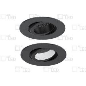 ALL LED ICAN75 PLATINUMCARBON BLACK, CUSTOMISABLE ANTI-GLARE, TWIST & LOCK ADJUSTABLE BEZEL, INC POLAR WHITE & CARBON BLACK BAFFLE