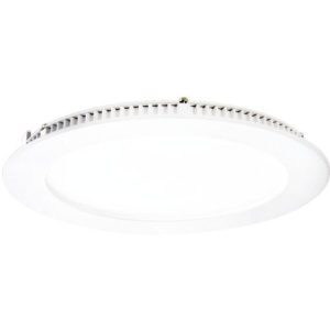 ALL LED ORBIT - 12W ROUND LED SLIMLINE FLAT PANEL DOWNLIGHT, CCT SELECTABLE 3000K,4000K,6000K, DALI DIMMABLE, EMERGENCY SELF TEST