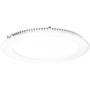 ALL LED ORBIT - 24W ROUND LED SLIMLINE FLAT PANEL DOWNLIGHT, CCT SELECTABLE 3000K,4000K,6000K, NON DIMMABLE, EMERGENCY SELF TEST