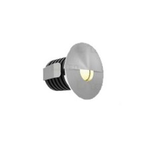 ALL LED DAWN 1W LED LOW PROFILE BRUSHED ALUMINIUM EYELID MARKER LIGHT, 2700K, IP65