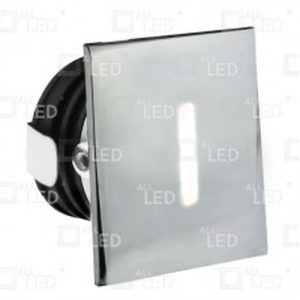 ALL LED SLOANE LINEAR 1W LED LOW LEVEL LIGHT, 3000K, POLISHED CHROME, IP65