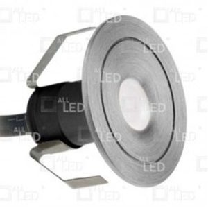 ALL LED MINI 1W LED MARKER LIGHT, 4000K, BRUSHED ALUMINIUM, IP44