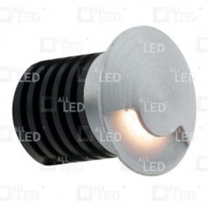 ALL LED PATHFINDER 1W LED UNIDIRECTIONAL, LOW LEVEL, BRUSHED ALUMINIUM, 3000K, IP65