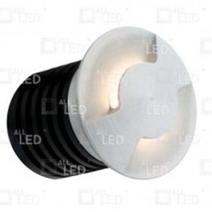 ALL LED PATHFINDER 1W LED BI-DIRECTIONAL, LOW LEVEL,BRUSHED ALUMINIUM, 3000K, IP65