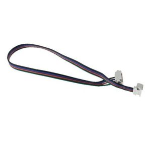 ALL LED P1 (80W@24V, 40W@12V MAX) RGB 14.4W LED RGB STRIP LIVE END CONNECTOR, IP65