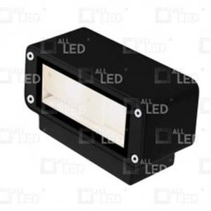 ALL LED CUBOID 12W LED RECTANGLE DECORATIVE WALL LIGHT, BLACK, 3000K, IP65