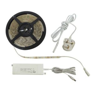 COOL WHITE IP65 5MTR TAPE KIT+INLINE DRIVE