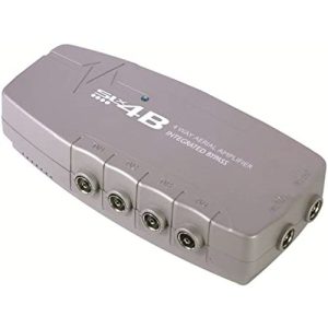 4 WAY 0-11DB UHF-FM-DAB AERIAL AMP