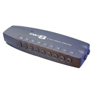 8 WAY 0-11DB UHF-FM-DAB AERIAL AMP