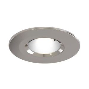 ANSELL EDGE FRD IP65 GU10 SATIN CHROME DOWNLIGH