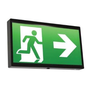 ANSELL ENDLED DALI EXIT SIGN - BLACK