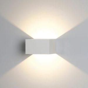 ANSELL FACET 3000K LED WHITE WALL LIGHT