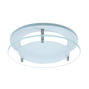 ANSELL WHITE CLEAR/FROSTED DROP GLASS