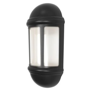 ANSELL LATINA LED PHOTO CELL HALF LANTERN - BLACK