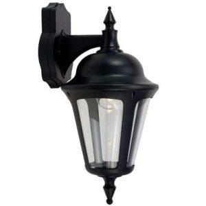 ANSELL LATINA 42W E27 WALL LANTERN BLACK