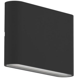 ANSELL POURI 1 WALL LIGHT 3CCT IP65 BLACK