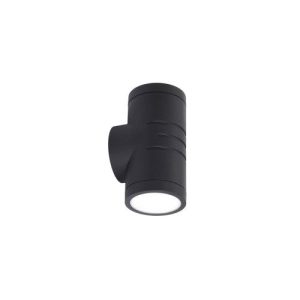 ANSELL REEF 10W CCT LED UP/DOWN WALL LIGHT C/W PIR BLACK