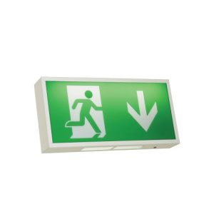 ANSELL WATCHMAN LED 3M/NM WHITE EXIT BOX WITH LEGEND(ADVISE WHICH LEGEND)