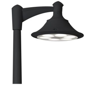 ASBAC ECOVIVI 400 1L 42W 4K LED POST TOP ASSEM BLACK