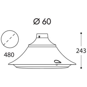 ASBAC ECOVIVI 400 60W CCT LED GX53 LANTERN BK