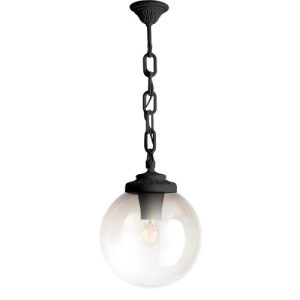 ASBAC GLOBE 300 SICHEM E27 OPAL CHAIN BLACK