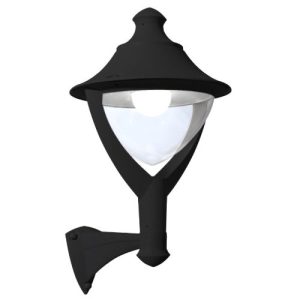 ASBAC BEPPE 400 MIDIPILAR 30W HP LED WALL LANTERN GREY