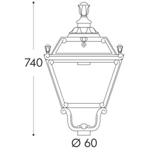 ASBAC ELIA LANTERN HEAD ONLY 24W ASYMMERTRIC OPTIC