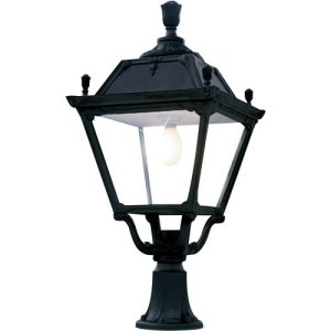 ASBAC ELIA LOT E27 PEDESTAL LANTERN BLK