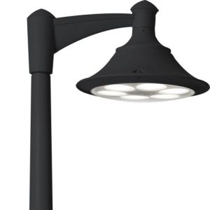 ASBAC VIVI 400 1L 30W 4K HP LED POST TOP ASSEM BLACK