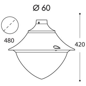 ASBAC VIVI 400 30W 4K HP LED LANTERN BLACK