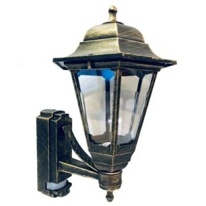 ASD BLK 4 SIDED GLS IP44 P/C LANTERN