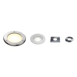 ASTRO TERRA ROUND 28 LED BRUSHED STAINLESS STEEL