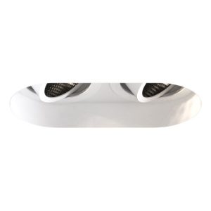 ASTRO TRIMLESS ROUND TWIN ADJUSTABLE MATT WHITE