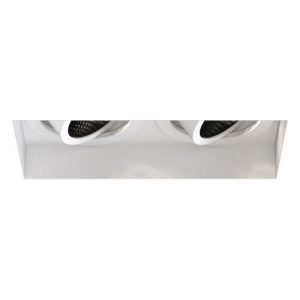 ASTRO TRIMLESS SQUARE TWIN ADJUSTABLE MATT WHITE