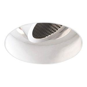 ASTRO TRIMLESS ROUND ADJUSTABLE MATT WHITE