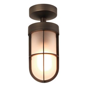ASTRO CABIN SEMI FLUSH BRONZE